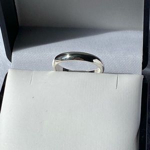 Italian 925 Simple Wedding Band